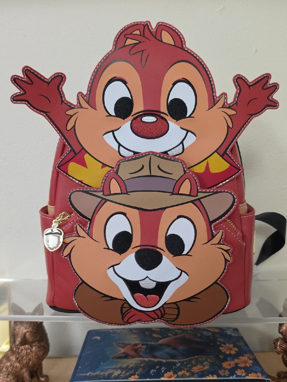 Loungefly Red Chip and Dale Double Rescue Rangers Backpack